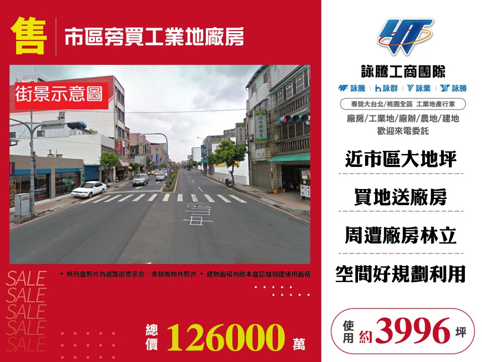 鶯歌市區旁工業地送廠房