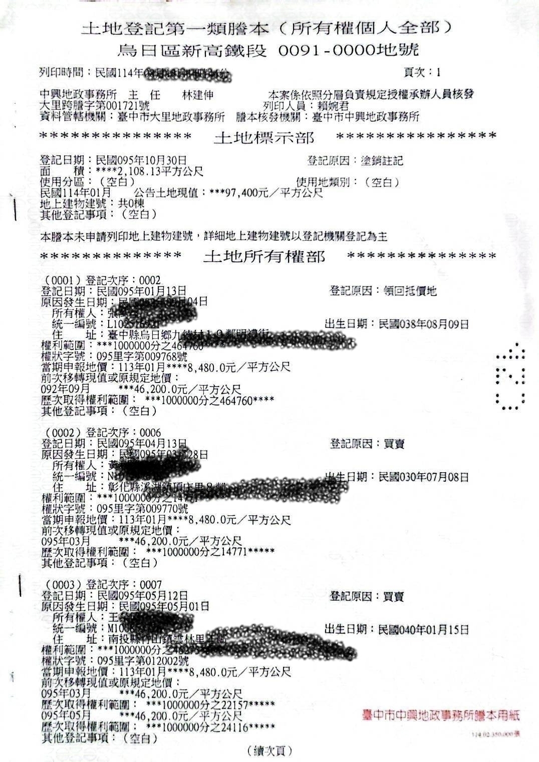 烏日高鐵特區商業地